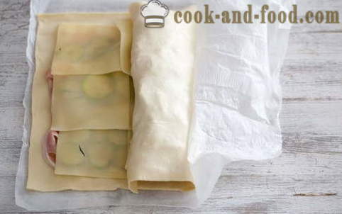 Rezept Blätterteigkuchen mit Schinken und Käse