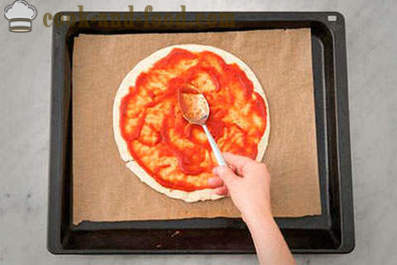Rezept Pizza mit Zucchini und Champignons