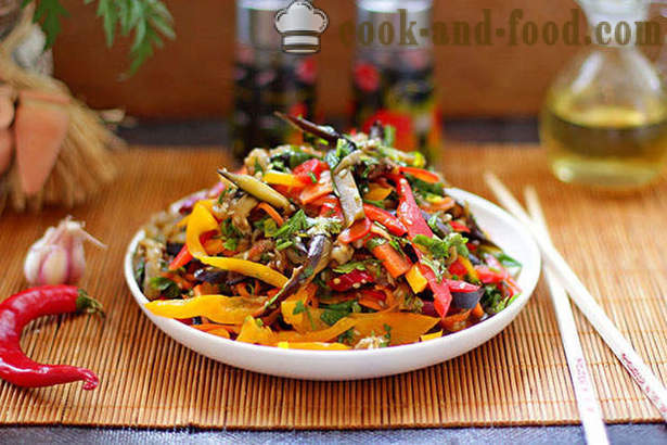 Rezept Salat von Auberginen und Gemüse in Koreanisch