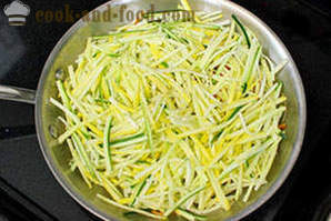 Salat von Zucchini und Möhren