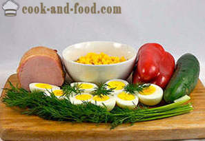 Salat mit Schinken und Eiern