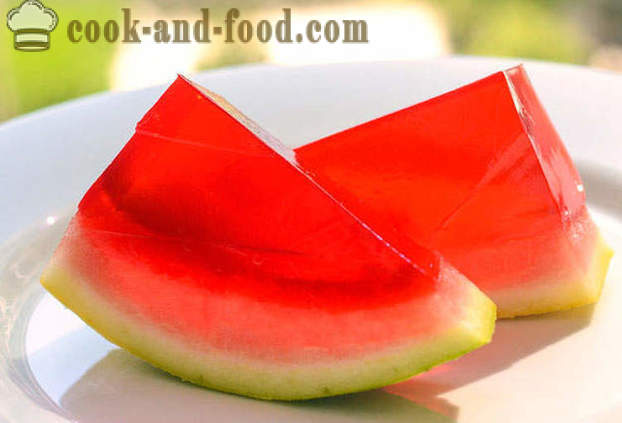 Wassermelone jelly in seiner Schale