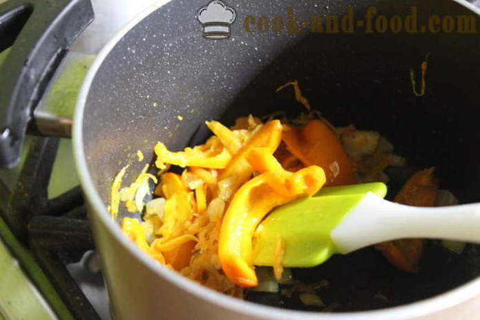 Kartoffelsuppe mit Fleischbällchen und Tomatenmark - wie mit Frikadellen Tomatensuppe zu kochen, mit einem Schritt für Schritt Rezept Fotos