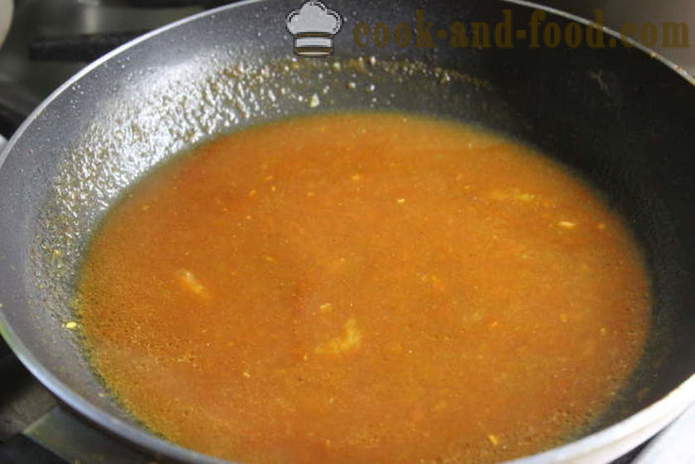 Mitboly Chicken - wie Fleischbällchen in Soße kochen, Schritt für Schritt Foto-Rezept Sauce mitbolov