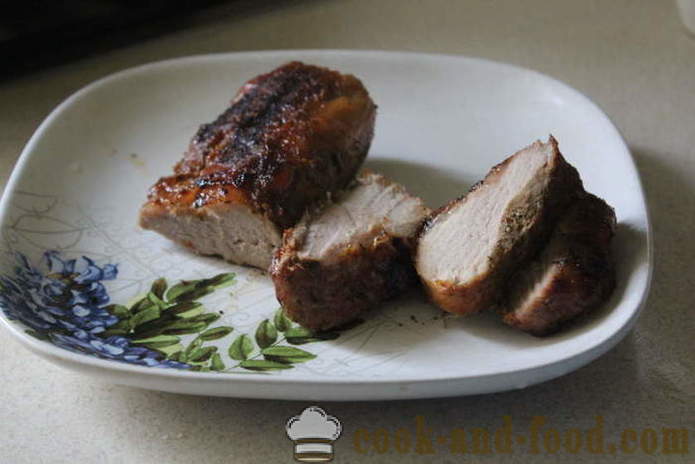 Schweinebraten in Folie - wie köstlich das Schweinefleisch in Sojasoße, um zu kochen, ein Schritt für Schritt Rezept Fotos