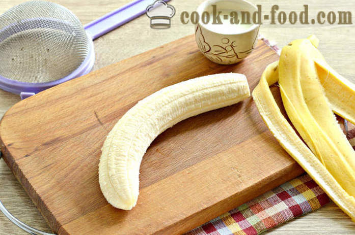 Zerdrückte Bananen in einem Mixer für Säuglinge - wie zerdrückte Banane kochen zu locken, einen Schritt für Schritt Rezept Fotos