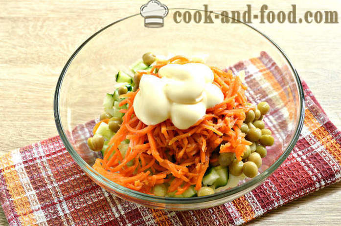 Ungewöhnlicher Salat mit Karotten in Koreanisch - wie einen leckeren Salat mit koreanischer Karotte zu kochen, Schritt für Schritt Rezept Fotos
