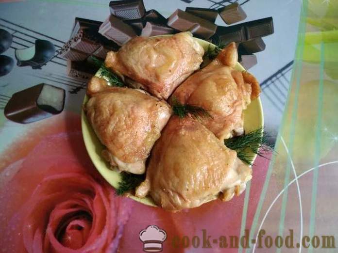 Hühnerschenkel in dem Ofen - als köstlich gebackenen Hähnchenschenkel in dem Ofen, mit einem Schritt für Schritt Rezept Fotos
