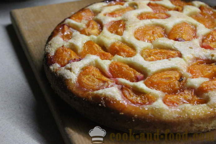 Öffnen Aprikosenkuchen - wie Aprikosenkuchen backen, einen Schritt für Schritt Rezept Fotos