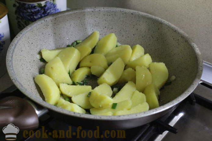 Kartoffeln mit Paprika und Knoblauch - wie köstlich Kartoffeln kochen mit Paprika, Schritt für Schritt Rezept Fotos