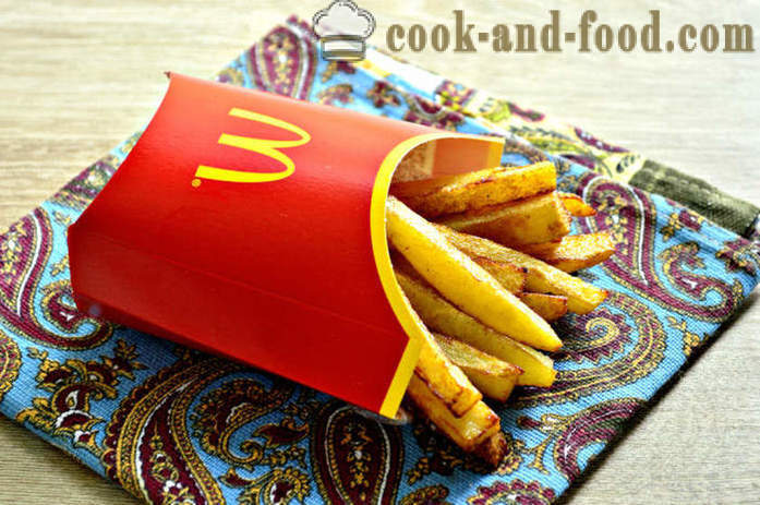 Französisch frites in McDonalds - wie Französisch frites in der Pfanne zu kochen, einen Schritt für Schritt Rezept Fotos