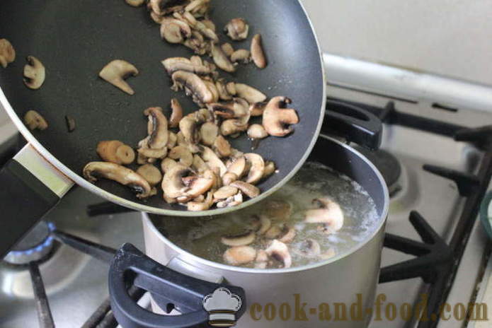 Tschechische Kartoffelsuppe mit Pilzen - wie mit Pilzen Tschechische Suppe zu kochen, einen Schritt für Schritt Rezept Fotos