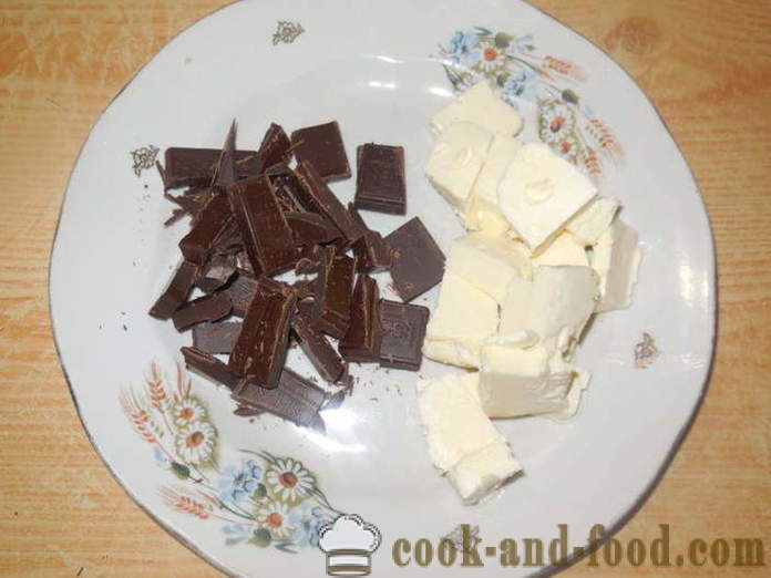 Selbst gemachte Schokoladenkuchen mit Kondensmilch Kartoffeln - wie man einen Kuchen Kartoffeln kochen, Schritt für Schritt Rezept Fotos