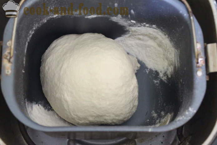 Milchig-weißes Brot in der Brotmaschine - wie Brot in der Milch, einen Schritt für Schritt Rezept Fotos backen