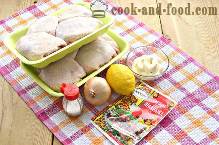 Köstliche Grillhähnchenschenkel auf dem Grill auf Holzkohle - wie Grill Huhn auf dem Grill auf dem Grill zu kochen, einen Schritt für Schritt Rezept Fotos