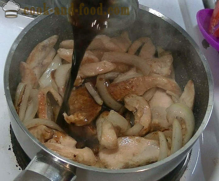 Hähnchenbrust in der chinesischen Sojasauce - wie Huhn in einem chinesischen Sauce zu kochen, ein Schritt für Schritt Rezept Fotos