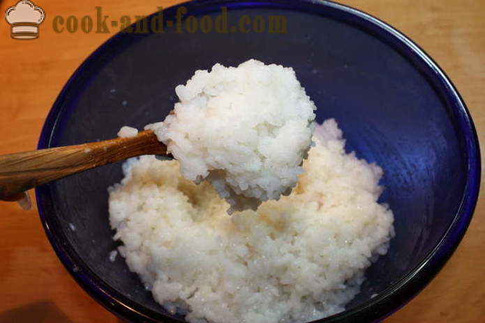 Die beste Sushi-Reis mit Reisessig - wie Reis kochen für Sushi zu Hause, Schritt für Schritt Rezept Fotos