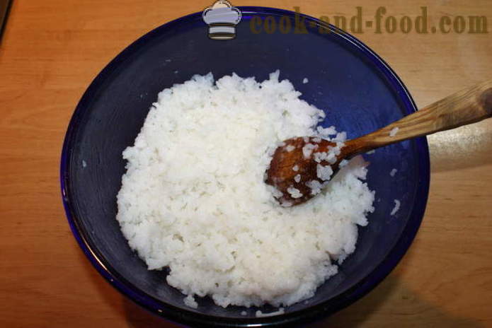 Die beste Sushi-Reis mit Reisessig - wie Reis kochen für Sushi zu Hause, Schritt für Schritt Rezept Fotos