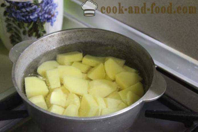 Kugeln aus Kartoffeln mit Käse und Kräutern in Öl - wie Kartoffelbällchen mit Käse zu machen, einen Schritt für Schritt Rezept Fotos