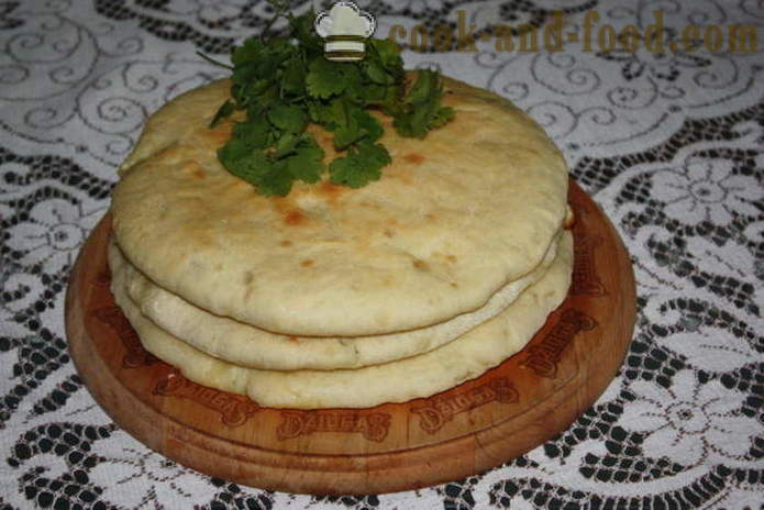 Ualibah Käse - hausgemachte Kuchen ossetischen wie ossetischen Käsekuchen zu kochen, mit einem Schritt für Schritt Rezept Fotos