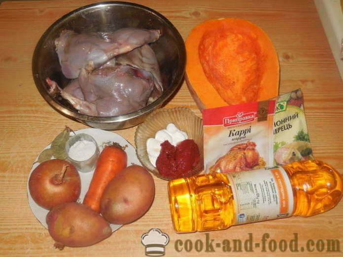 Herstellung von Wildkaninchen im Ofen - wie lecker wilde Hasen zu Hause kochen, Schritt für Schritt Rezept Fotos