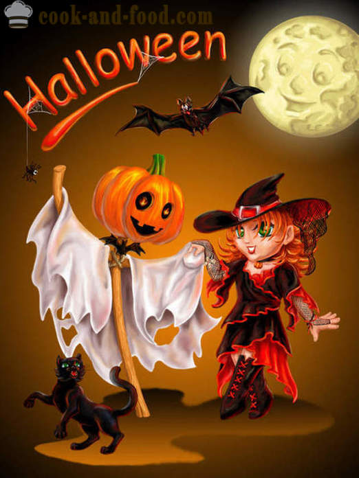 Scary Halloween-Karten mit Nachmittag - Bilder und Postkarten für Halloween kostenlos