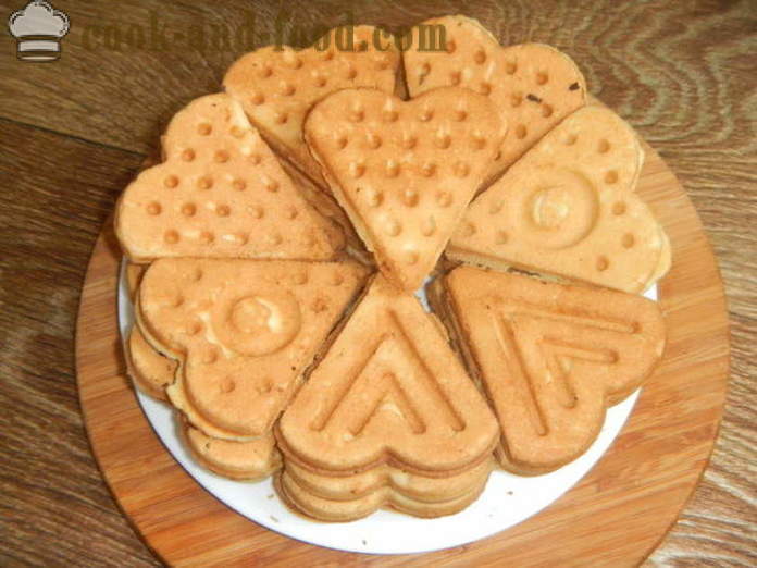Cookies in Form von Dreiecken auf dem Gas, sobald - wie man kocht Kekse in der Form Schritt für Schritt Rezept Fotos