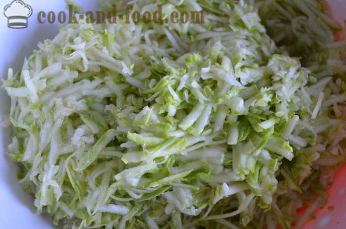 Einfache Beignets von Zucchini oder Zucchini - wie Squash fritters zu kochen, einen Schritt für Schritt Rezept Fotos