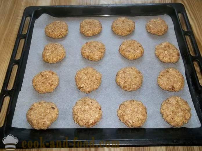 Hausgemachte Haferflocken Cookies Haferflocken - wie kochen Haferflocken Cookies zu Hause, Schritt für Schritt Rezept Fotos