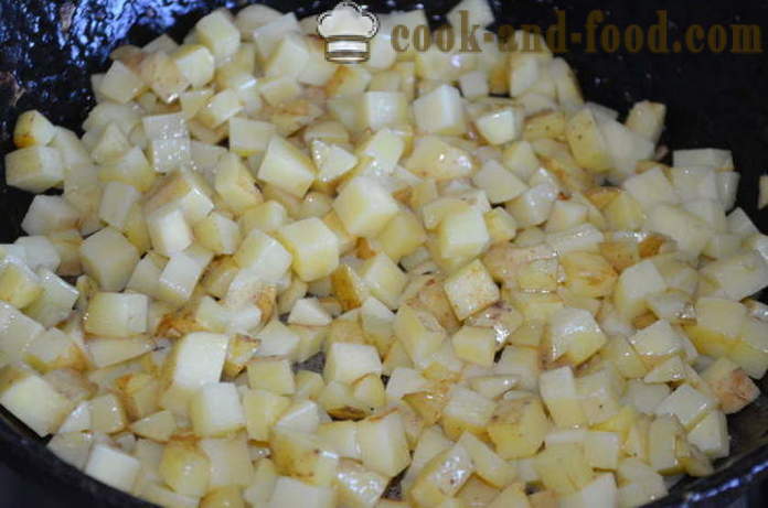 Gemüseeintopf mit Kartoffeln und Zucchini - wie Gemüse-Eintopf kochen mit Kartoffeln, Zucchini, Auberginen und Blumenkohl, Schritt für Schritt Rezept Fotos