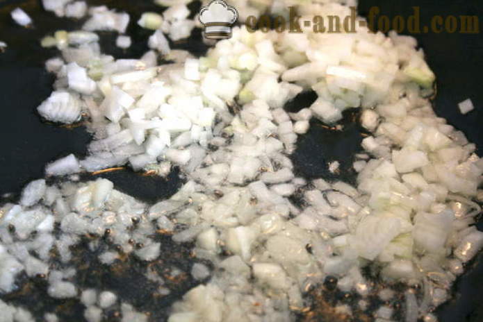 Klassische Paella mit Huhn und Meeresfrüchte - wie Paella zu Hause, Schritt für Schritt Rezept Fotos zu machen