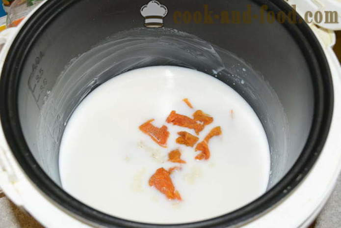 Köstliche Reisbrei mit Milch in multivarka - wie Reismilch Brei zu brauen, einen Schritt für Schritt Rezept Fotos