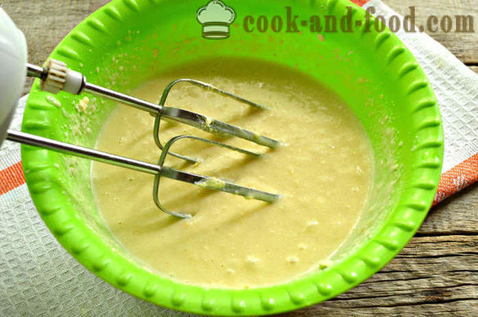 Zitronenkuchen auf Grieß und Joghurt in der Form des Kuchens - wie Kefir Manna zu machen, einen Schritt für Schritt Rezept Fotos