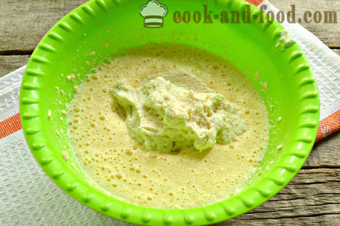 Zitronenkuchen auf Grieß und Joghurt in der Form des Kuchens - wie Kefir Manna zu machen, einen Schritt für Schritt Rezept Fotos