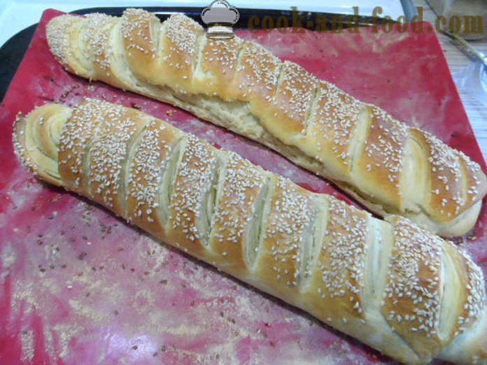 Thin Französisch Baguette im Ofen - wie ein Baguette Französisch zu Hause backen, Schritt für Schritt Rezept Fotos