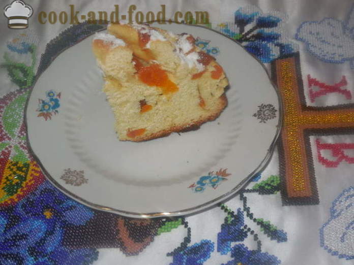 Osterkuchen mit Orangensaft oder Kuchen-kraffin von Keksteig, wie man kocht, einen Schritt für Schritt Rezept Fotos