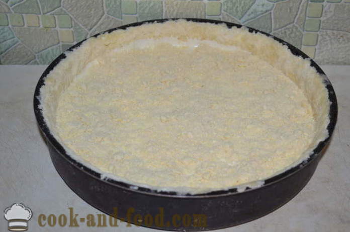 Zar-Käsekuchen mit Frischkäse im Ofen - wie einen Kuchenteig mit Käse kochen, einen Schritt für Schritt Rezept Fotos