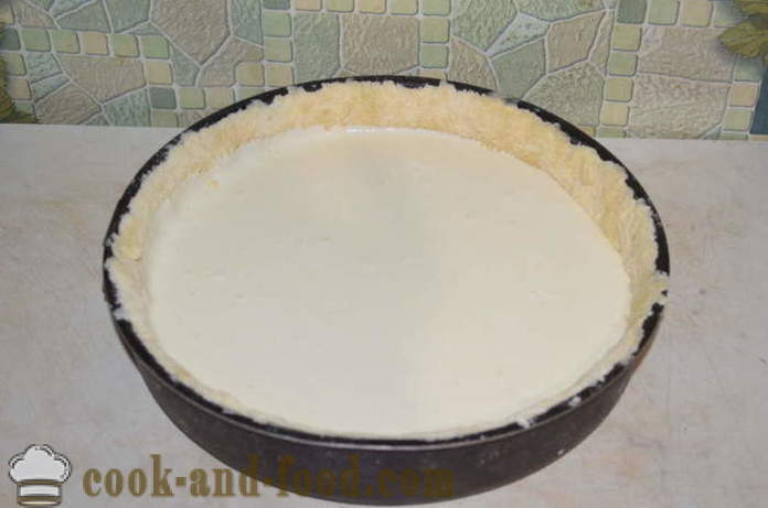 Zar-Käsekuchen mit Frischkäse im Ofen - wie einen Kuchenteig mit Käse kochen, einen Schritt für Schritt Rezept Fotos
