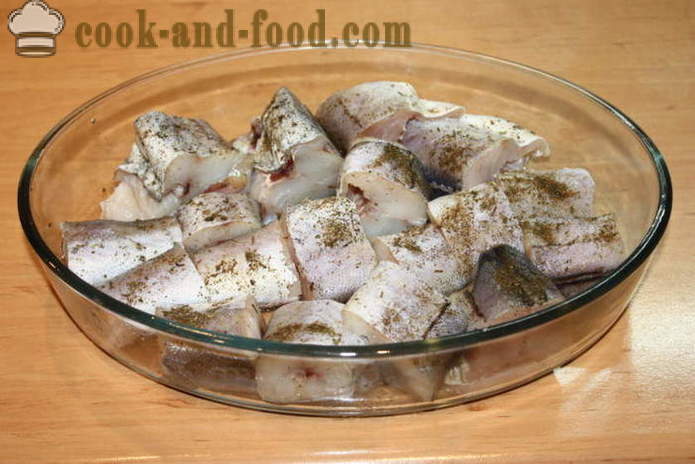 Gebackener Fisch in Teig in dem Ofen - wie backen Fische im Teig in dem Ofen, mit einem Schritt für Schritt Rezept Fotos