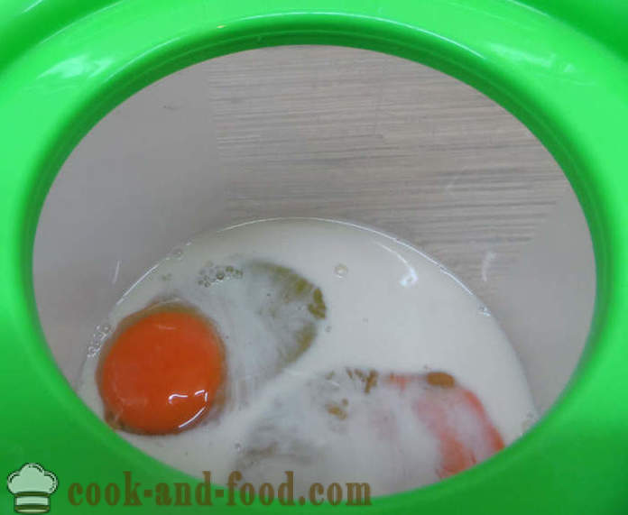 Dampf Omelett in multivarka mit Milch und Gemüse - wie für ein paar Rühreier zu kochen, mit einem Schritt für Schritt Rezept Fotos