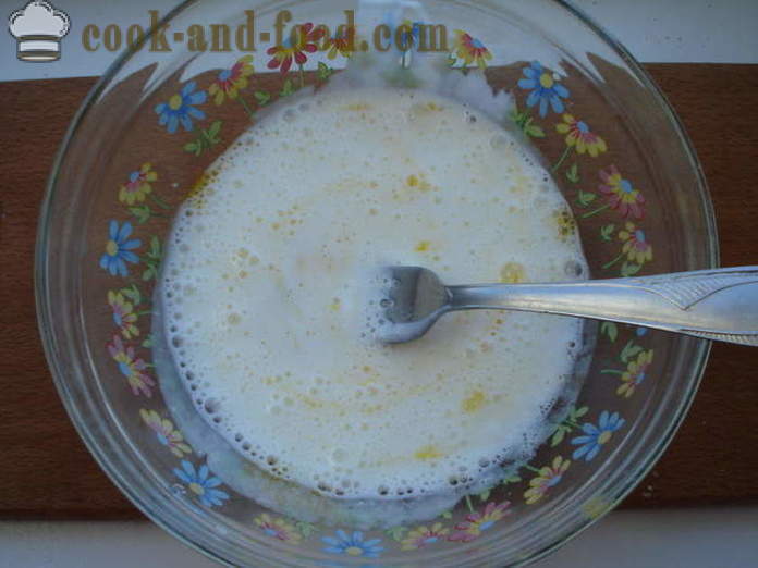 Teig für Knödel in dem Joghurt und Spinat gedünstet - wie der Teig gedämpft Knödel vorbereiten, mit einem Schritt für Schritt Rezept Fotos