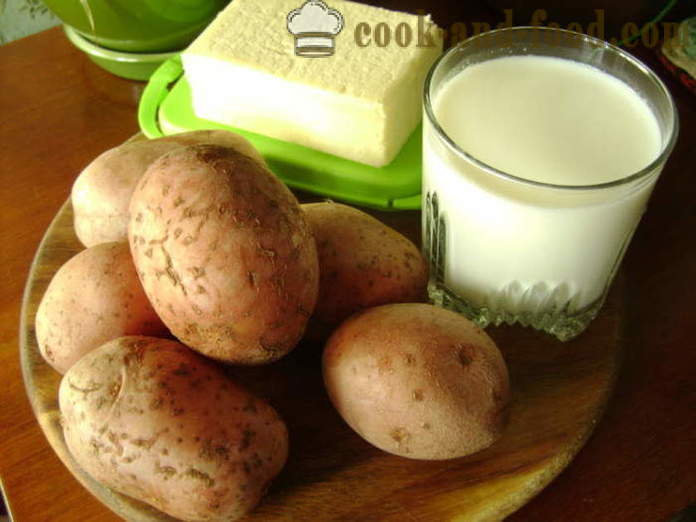 Kartoffelbrei mit Milch - wie Kartoffelbrei zu kochen, einen Schritt für Schritt Rezept Fotos
