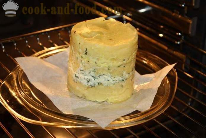 Schicht Kartoffeln mit Käse im Ofen gebacken - wie gebackene Kartoffeln mit Käse im Ofen, mit einem Schritt für Schritt Rezept Fotos