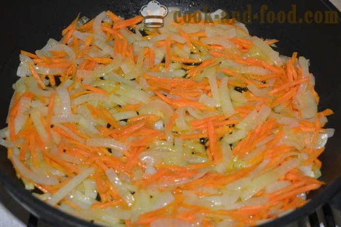 Lobio von roten Bohnen mit Karotten und lukom- wie lobio von roten Bohnen kochen, einen Schritt nach Rezepte Fotos Schritt