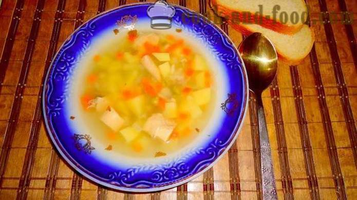 Kaninchensuppe mit Kartoffeln - wie köstliche Suppe kochen von einem Kaninchen, einen Schritt für Schritt Rezept Fotos