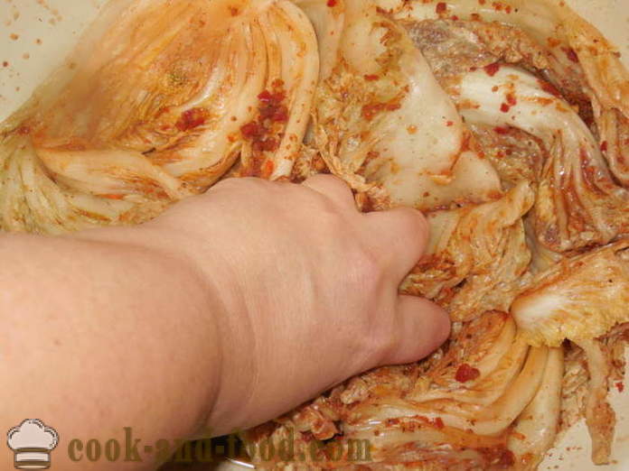 Chinakohl-Kimchi in Koreanisch - wie Kimchi zu Hause, Schritt für Schritt Rezept Fotos machen