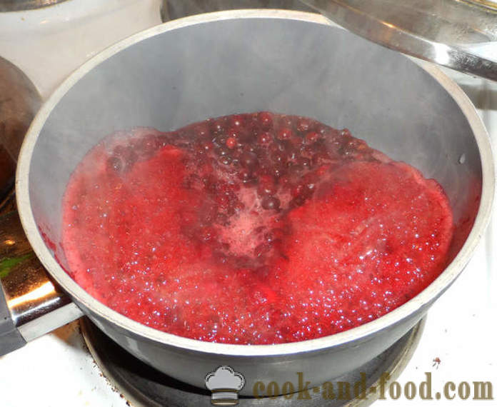 Köstliche Cranberry-Gelee - wie man Cranberry-Gelee mit Gelatine zu machen, einen Schritt für Schritt Rezept Fotos