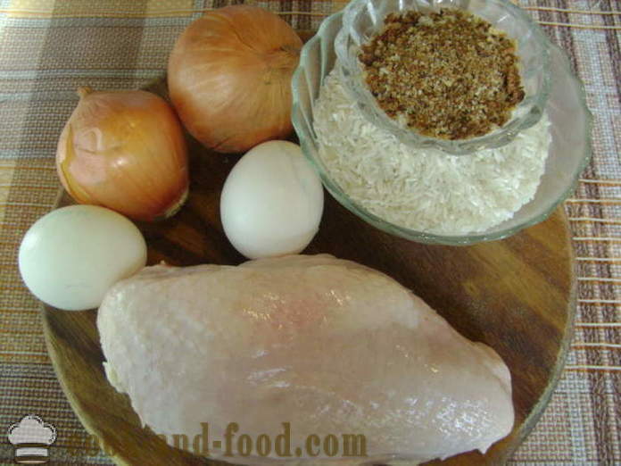 Hähnchenbrust mit Mantel von Omelett in einer Pfanne - wie die Hähnchenbrust unter einem Pelzmantel kochen für Abendessen, mit einem Schritt für Schritt Rezept Fotos