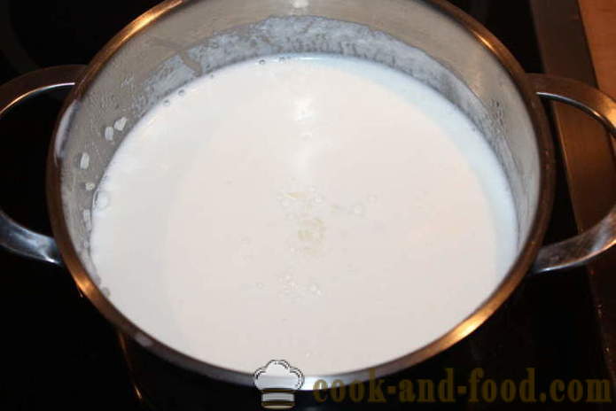 Reisbrei mit Kürbis auf Milch - wie Reisbrei kochen mit Kürbis auf einer Platte, mit einem Schritt für Schritt Rezept Fotos