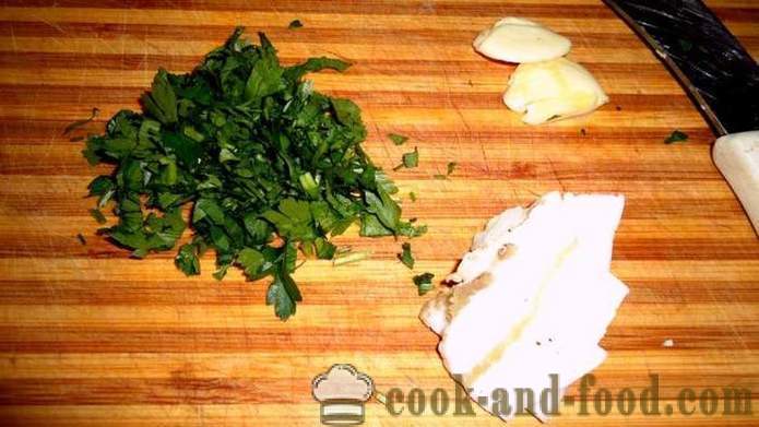 Real ukrainischer Borschtsch mit Speck und Knoblauch - wie real ukrainischen Borschtsch mit Speck und Knoblauch gewürzt, um zu kochen, mit einem Schritt für Schritt Rezept Fotos